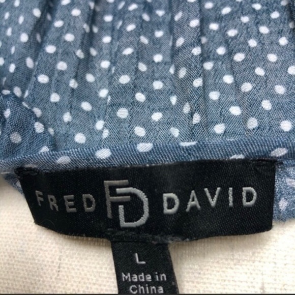 Fred David polk a dot Blouse - Picture 8 of 9
